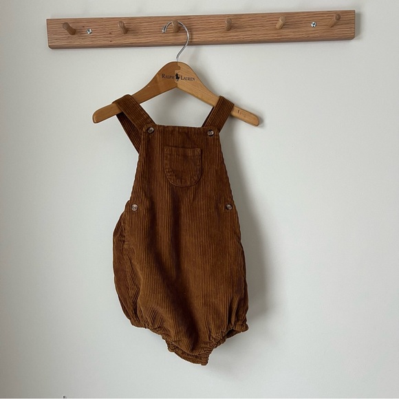 The Simple Folk Other - The simple folk corduroy bubble romper dark brown size 3-4 years